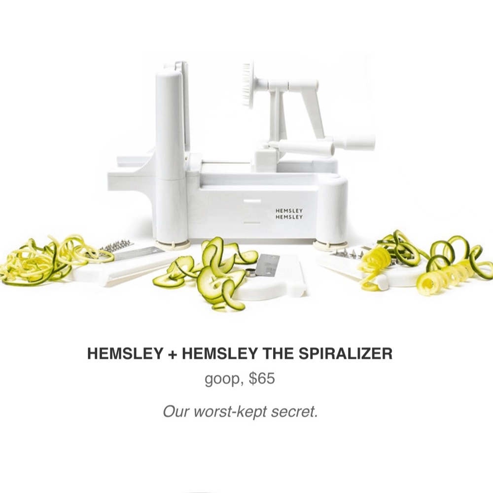Hemsley + Hemsley Spiralizer (Goop) NIB